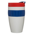 To Go Mug - White, Red, Blue